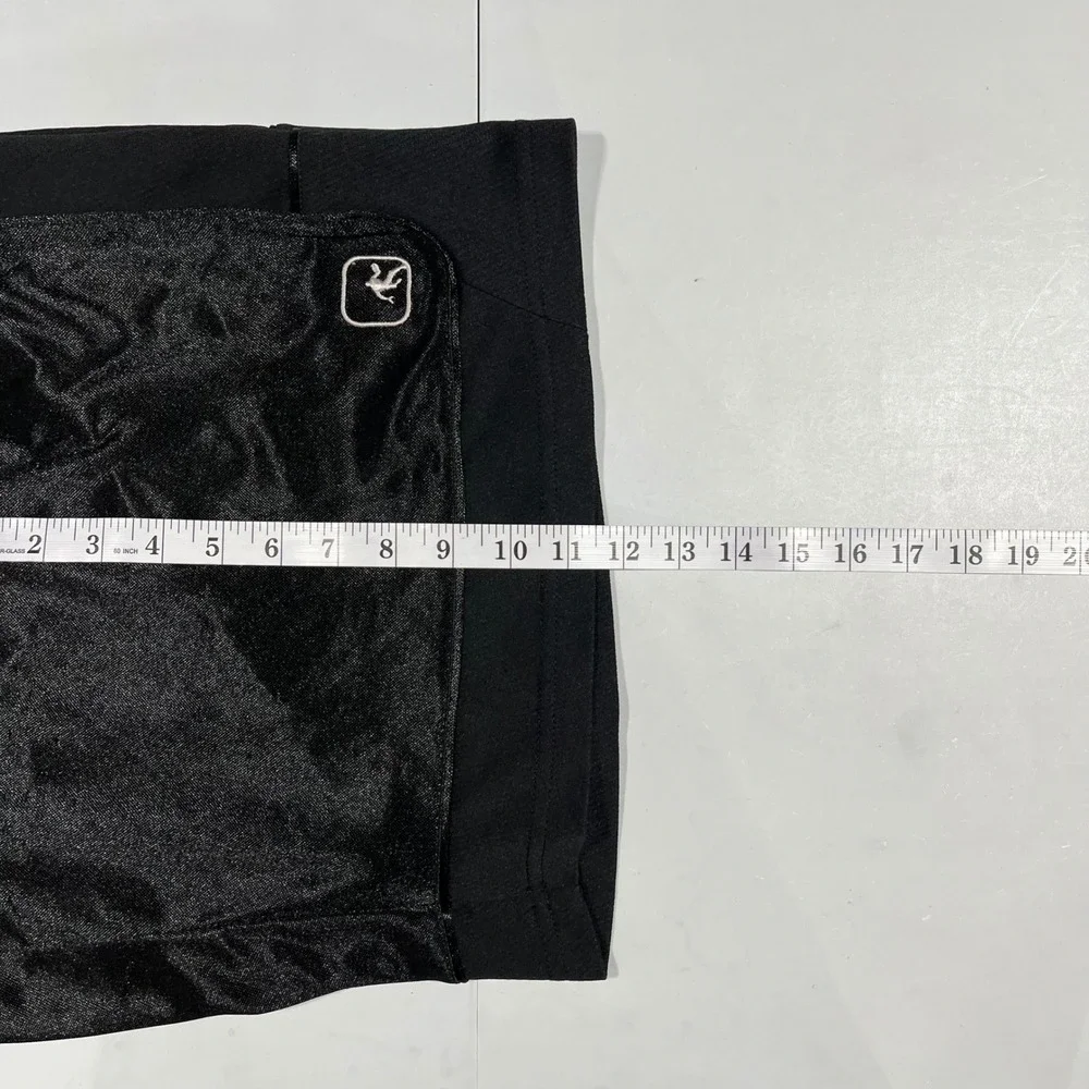 AND1 Dazzle Black Satin Basketball Shorts Athletic Mens XL Streetwear Hip Hop